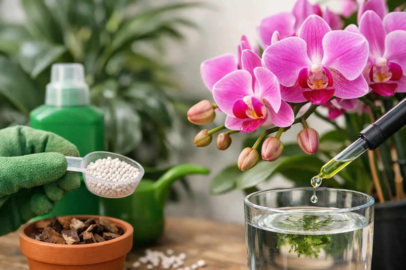 Fertilizante para orquídeas en floración